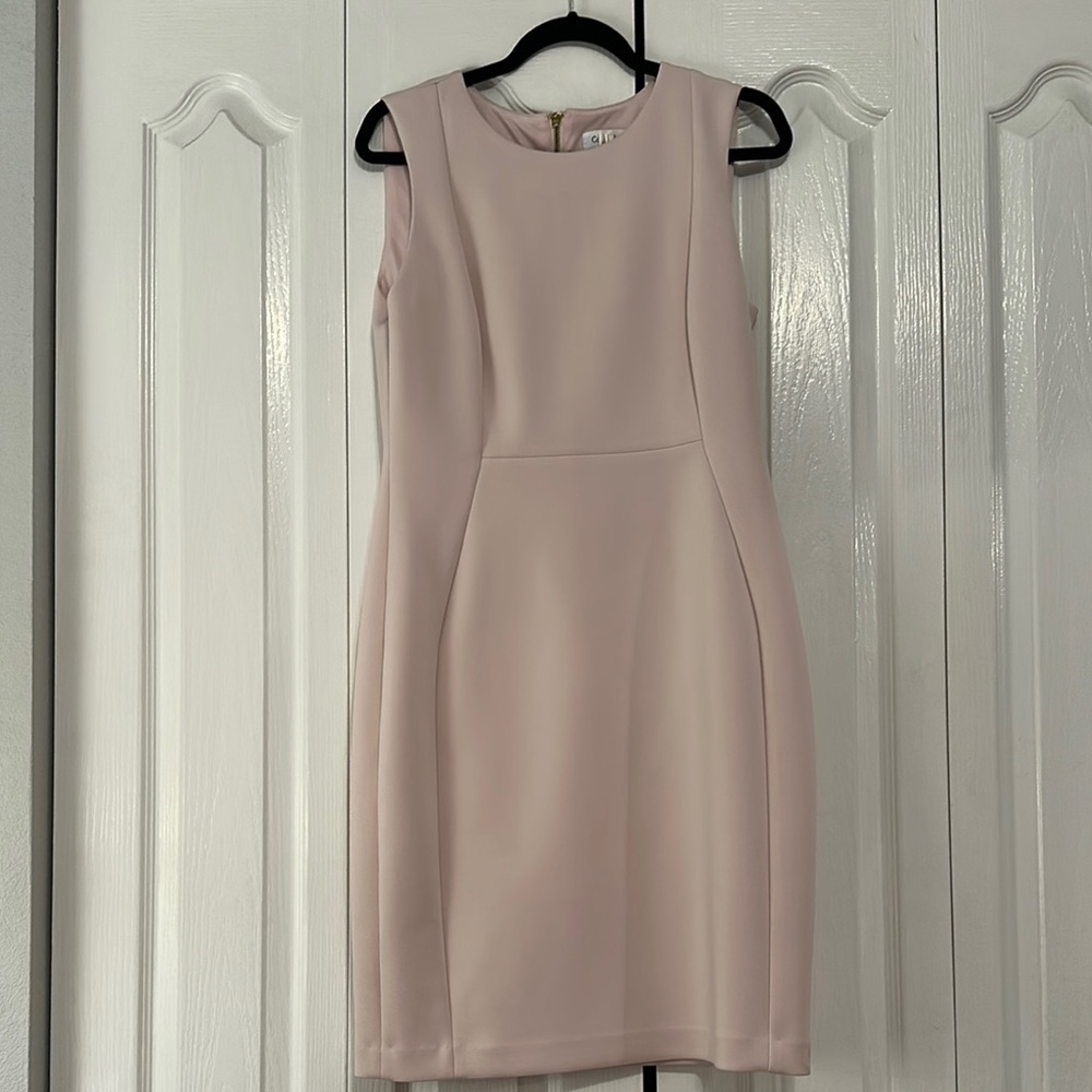 Calvin Klein Sleeveless Baby Pink Dress